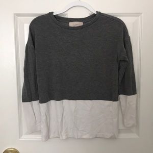 Grey and White LOFT Tee